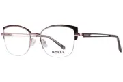 Morel Vera-3-US MP07 Eyeglasses Women's Brown/Rose Semi Rim Oval Shape 53mm