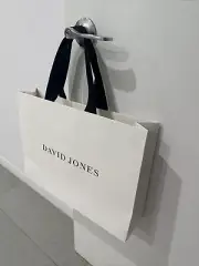 David Jones Gift Bag White 45cmx33cmx10cm