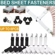 Triangle Bed Sheet Mattress Holder Fastener Grippers Clips Suspender Straps Clip