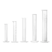5in1 Set Measuring Cylinder,for DIY, Science Lab,10ml 25ml 50ml 100ml 250ml