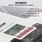 20A MPPT Solar Charge Controller Auto DC Input LCD Display for AGM Gel Lithium