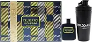 Riflesso Blue Vibe by Trussardi for Men - 2 Pc Gift Set 3.4 oz EDT Spray, Sport Bottle