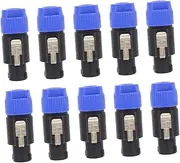 BELLIFFY Loudspeaker Connector Adapters 10pcs Plastic Speaker Plugs for Audio Devices for Meetings Concerts