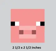 Reuben Pig Logo Decal Minecraft Character Peel Stick Art Video Game Wall Sticker