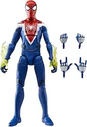 Marvel Legends Series Gamerverse Miles Morales Upgraded Suit Style, Spider-Man 2 Video Game -Inspired Collectible 6 Inch Action Figure