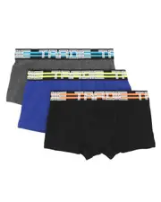 Boys Tradie 6 Pack Sizes 6-16 Cotton Fitted Boxer Shorts Trunks Strike That (SK3)