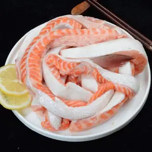 【悅生活】鮮市集 高Omeaga3油脂菲力鮭魚肚條1000g±5/包 2包組(極速鮮凍 包冰率低)