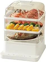 Soup Pot Three Layer Electric Steamer Large Capacity and Multi-Function Household Steam Cooker Intelligent Breakfast Reservation Machine