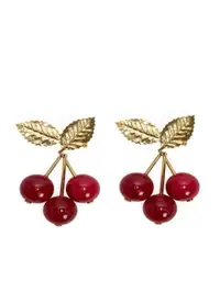 在飛比找Farfetch優惠-cherry clip-on drop earrings