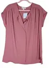 Faith And Joy Womens Shirt Top Blouse Size 2X Mauve Dusty Rose