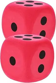 FRCOLOR 2pcs Large Eva Dice Colorful Party Game Dice for Safe Lightweight Educational for Fun Games Events and Classroom Activities