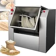 Commercial Dough Mixer, Stainless Steel Food Stand Mixer, Electric Kitchen Food Mixer, Heavy Duty Flour-Mixing Machine for Bakery Pizzeria Restaurant 15kg Flat Knife
