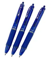 Pilot Acroball Begreen Retractable Ballpoint Pens Medium 1.0 Blue Ink - 3 Pack