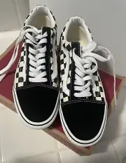 New Van’s Old Skool Stac Checkerboard Blk/Classi. 6.5 Mens/8 Womens New In Box