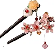 Chinese Ancient Style High-end Tassel Hairpin Made Wooded