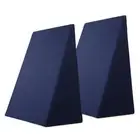 Bedding 2X Memory Foam Wedge Pillow Neck Back Support with Cover Waterproof Blue
