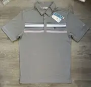 Travis Mathew Filanc Slim Fit Ruffino Polo In Heather Griffin Size Small