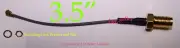 3.5" IPX / IPEX (U.FL) to RP-SMA Female Pigtail Cable for Wifi Wireless Antenna