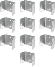 ＡＷＨＡＯ 10Pcs Fence Brackets Clips Weatherproof Fittings Connecting U Shaped Connect Brackets for Metal Posts Outdoor Farm Channel, 38mm