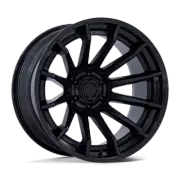 Fuel 1PC FC403 BURN 20X9 6X139.7 1mm Matte Black With Gloss Black Lip Wheel