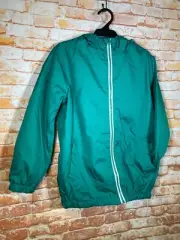 BNWT Boys Sz 10 Anko Fully Lined Shady Green Zip Front Hooded Jacket