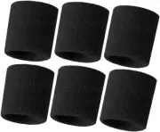 Hanerdun Wrist Sweatbands Thick Cotton Terry Cloth Wristbands for Men and Wom...
