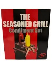 The Seasoned Grill Condiment Set Picnic Table Barbecue