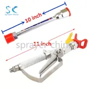 3600PSI Airless Paint Spray Inline gun With 517 Tip and 10 inch Extension Pole