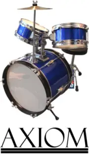 Axiom Kids Junior Drum Set Music Set Children Mini Drum Kit Blue 2 Yr Warranty