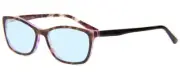 Vera Bradley Larissa Multi-Focus Blue Light Glasses Rosewood Purple Tortoise 54