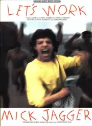 MICK JAGGER LET'S WORK SHEET MUSIC PIANO/VOCAL/GUITAR 1987 ROLLING STONES NEW