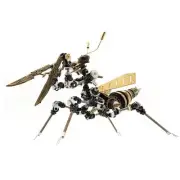 Steampunk 3D Metal Puzzle Mantis Assembly Building Insect Model DIY Jigsaw Toy
