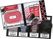 Detroit Redwings NHL Ticket Album, Holds 96 Tickets