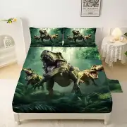 Green Dinosaur Sheets Queen Set Dinosaur Bedding Set Dinosaur Room Decor for ...