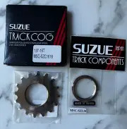 Suzue 16t Track Cog and Lockring Set - Fixed Gear - Keirin