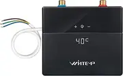 Instantaneous Water Heater 230 V, 5.5 kW Black, Instantaneous Water Heater, Kitchen, LED Temperature Display, Instant Hot Water, Without Plug