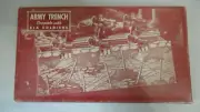 ARMY TRENCH COMPLETE SET WITH SIX SOLDIERS BUILT RITE TOYS 1940'S?? SET HAS