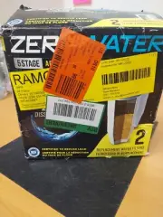 2-PACK ZEROWATER PREMIUM 5-STAGE ION EXCHANGE WATER FILTERS damaged box