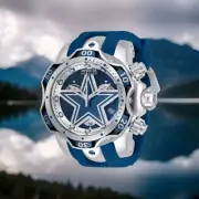 Invicta NFL Dallas Cowboys Venom Gen III 52mm Blue Swiss Chronograph Watch New