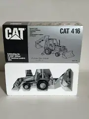 NZG Caterpillar 416 Backhoe Loader LIMITED SILVER EDITION 25,000th 1/50 1991 NEW