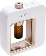 LOXIM Pride Aromatherapy Diffuser - Waterless Nebulize Diffusers for Essential Oils Large Room, No Water & No Heat & Noiseless & Cordless & Battery Operated for Living Room Office Home Car (White)