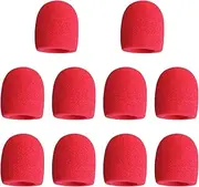 AsrMyjcx 10Pcs Handheld Microphone Cover Sponge Foam Mic Cover Replacement for Conference Rooms, Red
