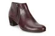 ECCO Shape M 35 Women’s Side Zip Ankle Boot Mink-Bison Lizard Embossed NIB