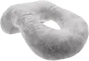STOBOK Office Tummy Pillow Foam Cervical Pillow Portable Neck Rest Pillow for Ear Piercing Airplane Headrest School Nap Pillow Student Support Pillow Memory Foam Winter