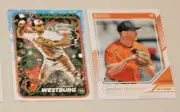 JORDAN WESTBURG (2) RC 2024 TOPPS HOLIDAY#H29 DONRUSS #57 BALTIMORE ORIOLES