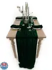 BTF HOME Emerald Green Velvet Table Runner, Luxurious Wedding Table Runner De