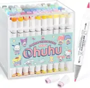 Sanrio x Ohuhu Collaboration Illustration Marker Brush/Fine tip type 80 Colors