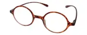 721 Flexie Round Reading Glasses +1.75 Tortoise Men/Women Bendable Flexible S...