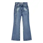 [OPEN YY] Belted Loose Bootcut Jean