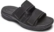 [ROCKPORT] Dunham Newport Slide WaterFriendly Mens Sandal, Black, 17